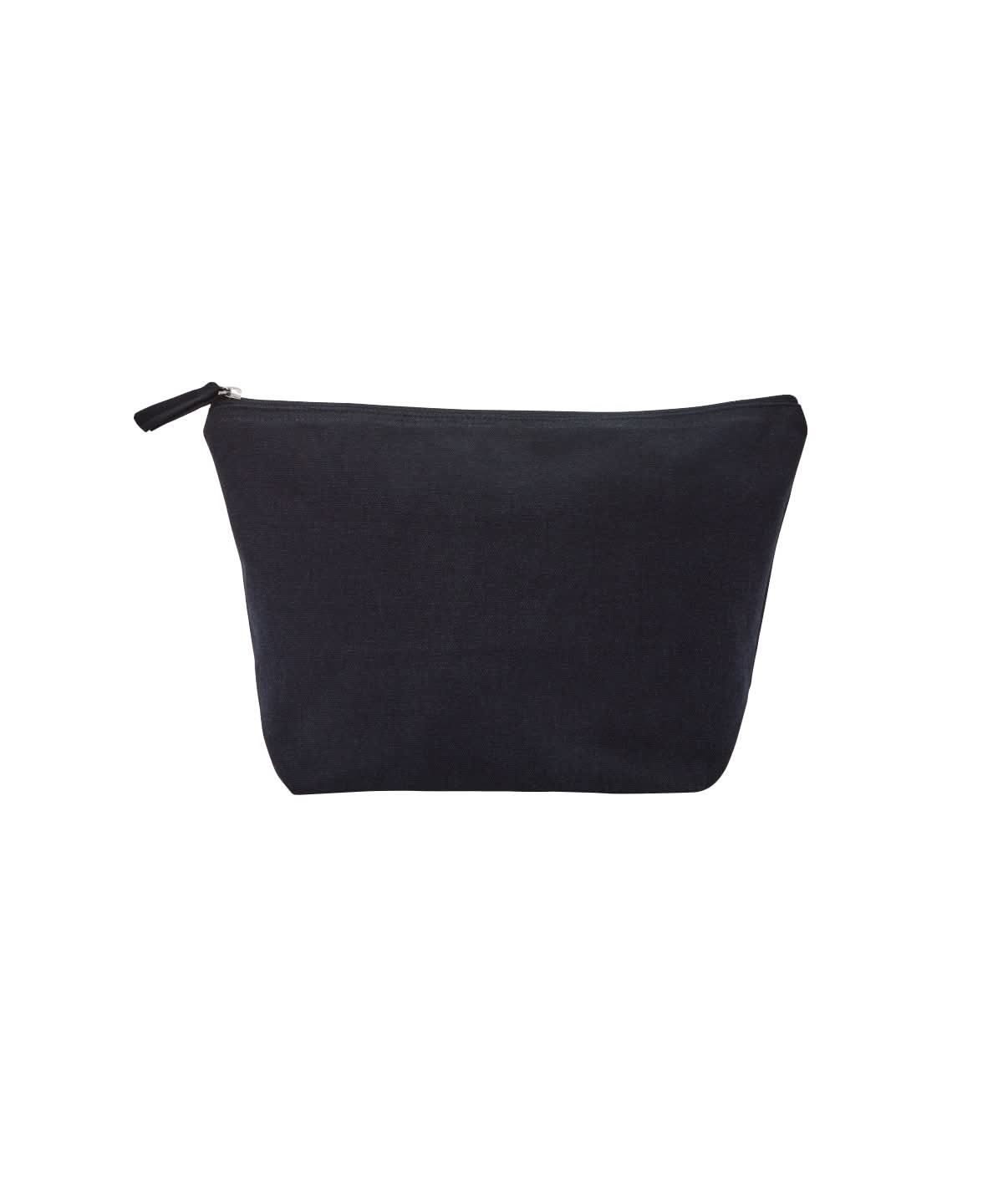 Nutshell Recycled luxe canvas accessory bag RL800 - Black - Customisable Bags