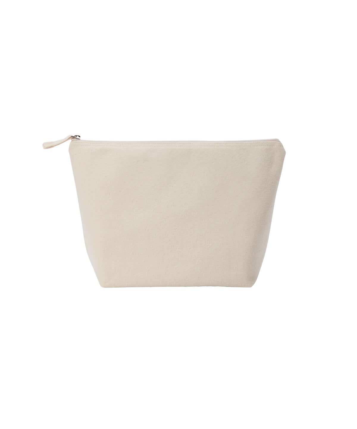 Nutshell Recycled luxe canvas accessory bag RL800 - Natural - Customisable Bags