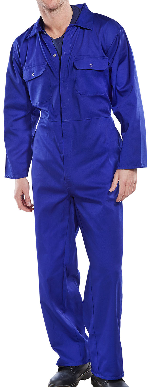 Beeswift Regular Boilersuit - Royal Blue - Customisable Boilersuits