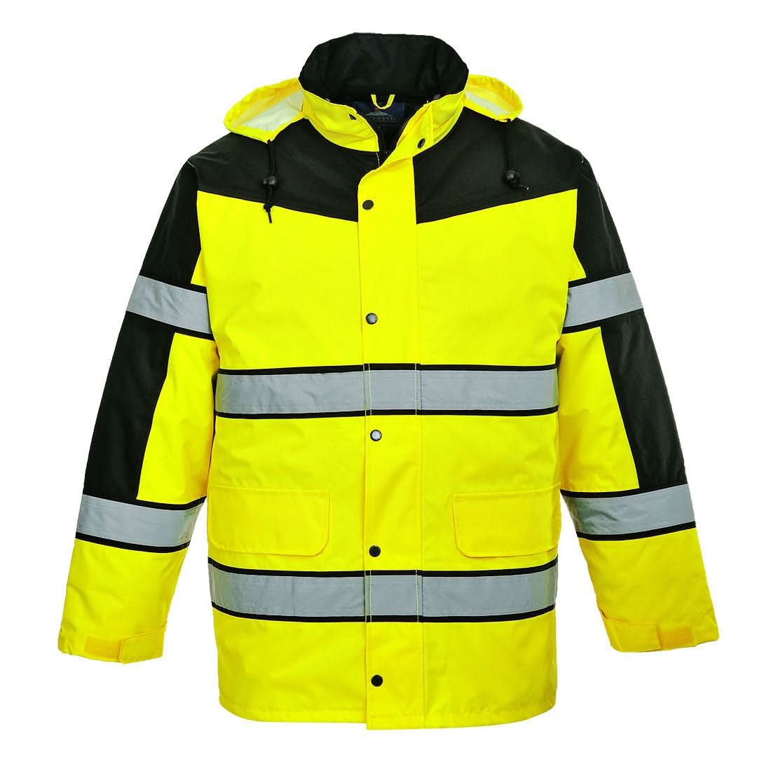 Portwest Hi Vis Contrast Winter Classic Jacket S462 - Yellow - Customisable Jackets