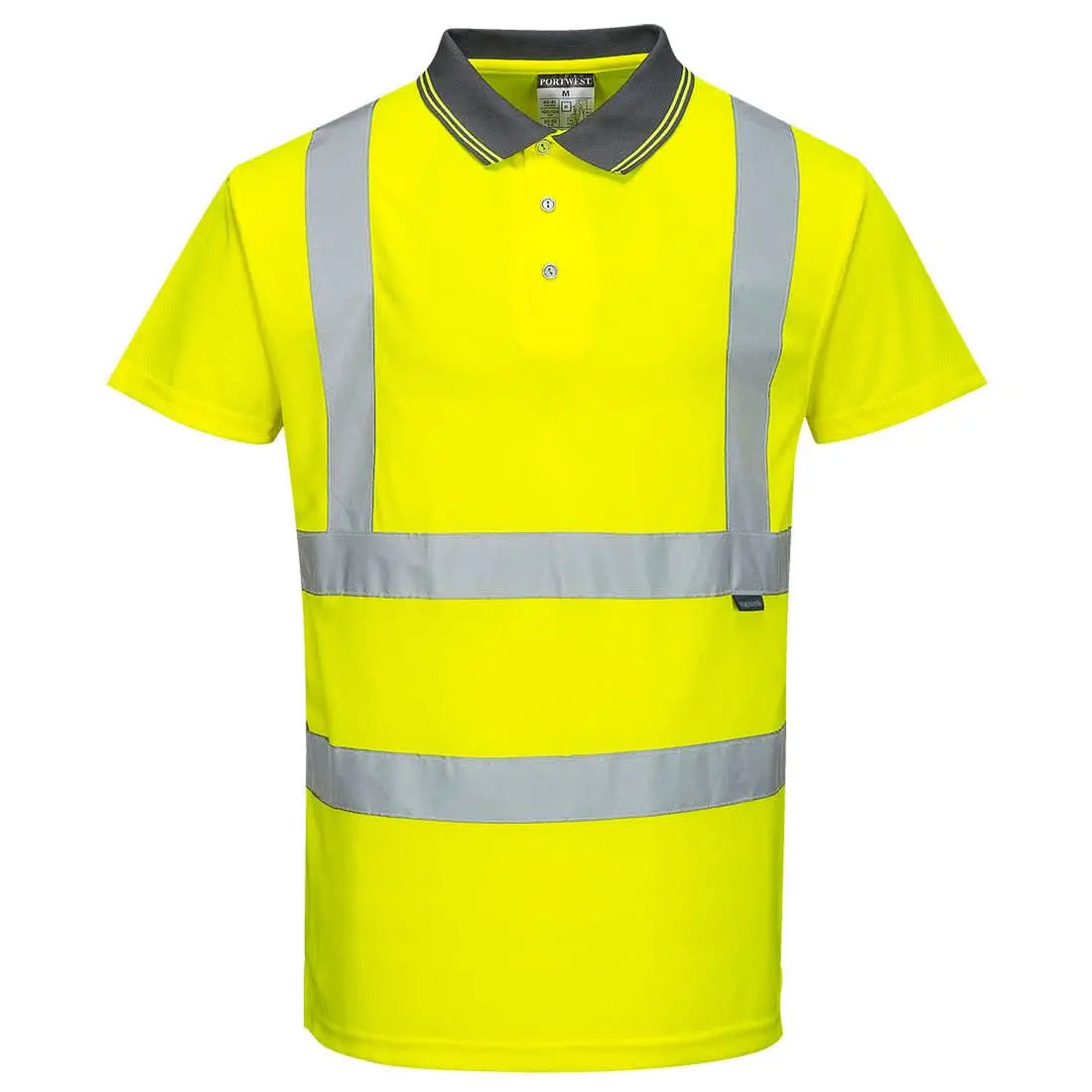 Hi Vis Polo Shirt S/S S477 - Yellow - Customisable Polo Shirts