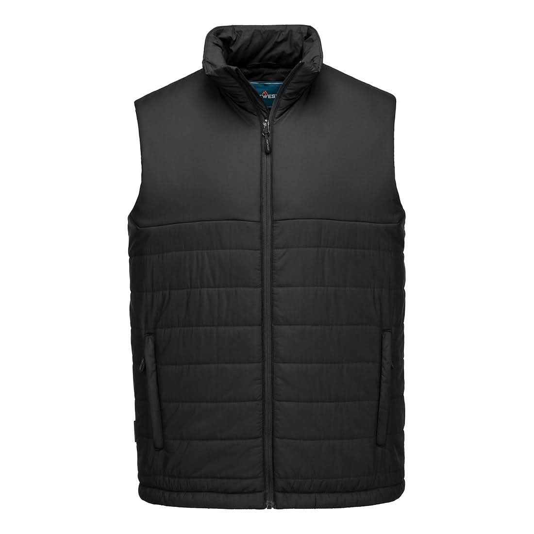 Portwest Professional Insulated Baffle Gilet S606 - Black - Customisable Gilets & Body Warmers