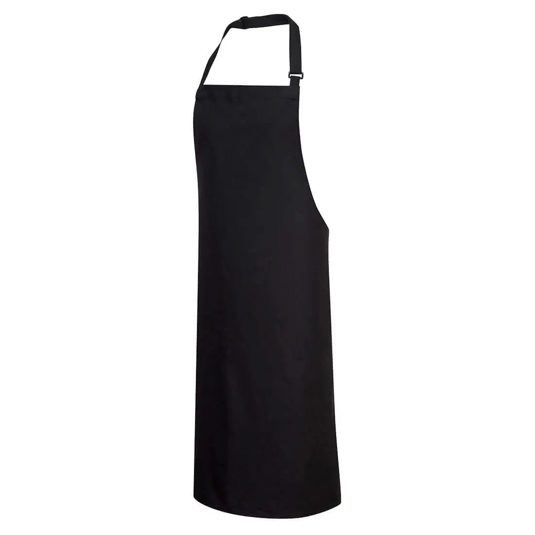 Cotton Bib Apron S840 - Black - Customisable Food Industry Accessories