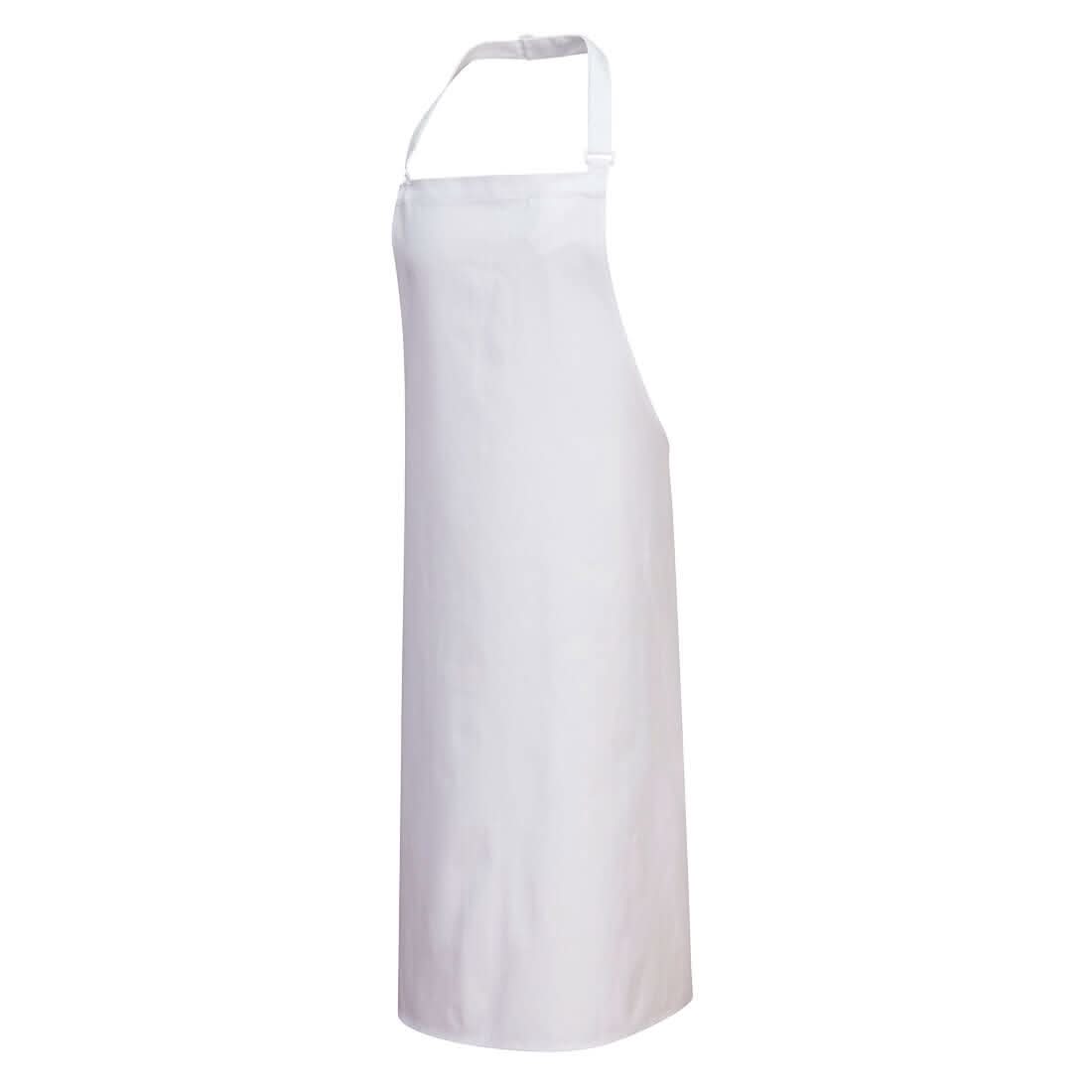 Portwest Cotton Bib Apron S840 - White - Customisable Apron