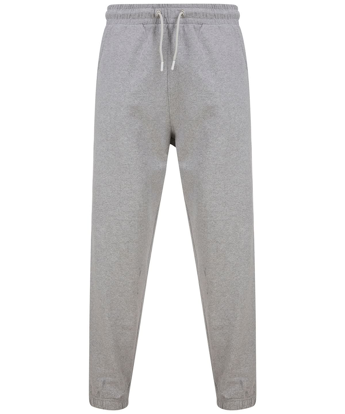 SF Unisex sustainable fashion cuffed joggers 430 SF430 - Heather Grey - Customisable Joggers