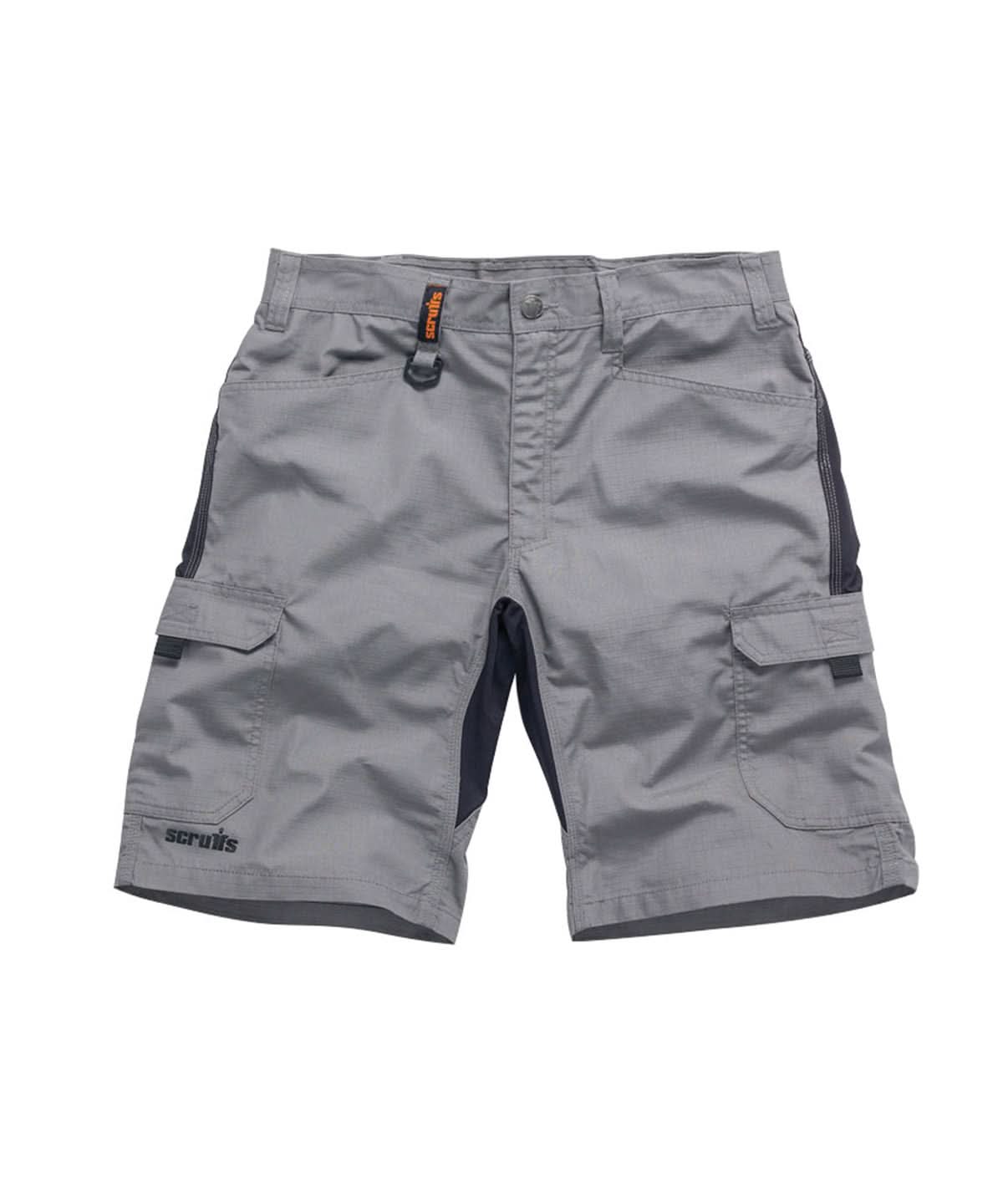 Scruffs Trade Flex shorts sh025 - Graphite - Customisable Shorts