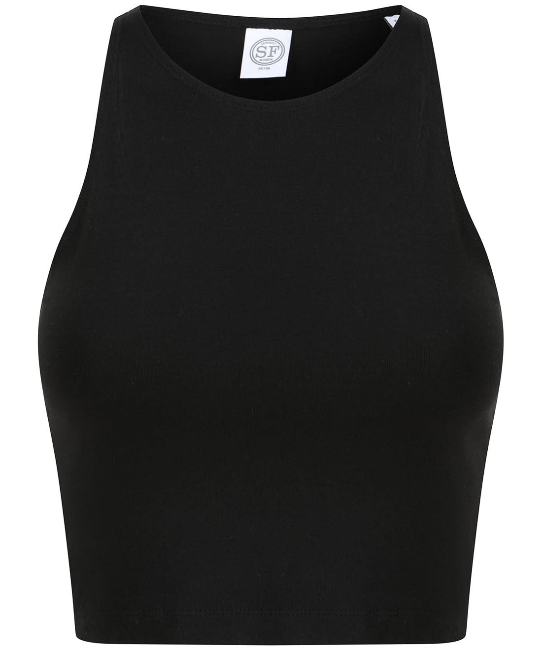 SF Womens cropped top SK106 - Black - Customisable Vest