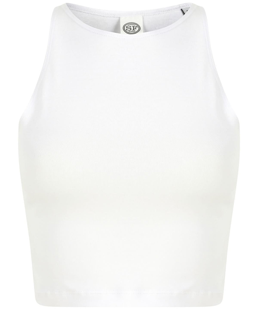SF Womens cropped top SK106 - White - Customisable Vest