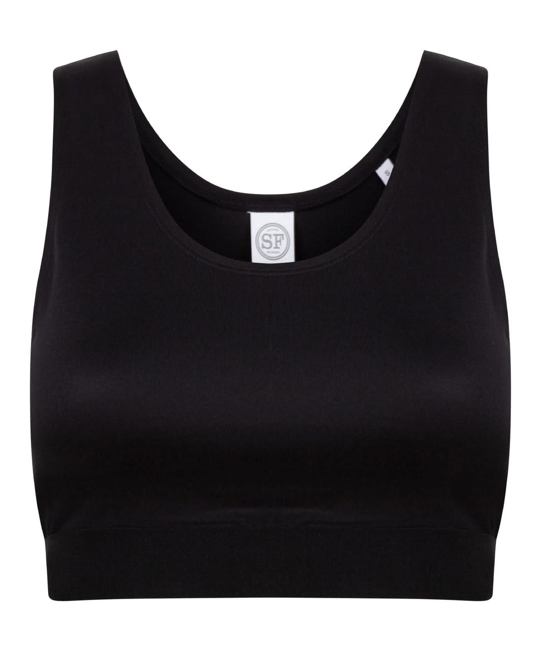 SF Womens fashion crop top SK236 - Black Black - Customisable Vest