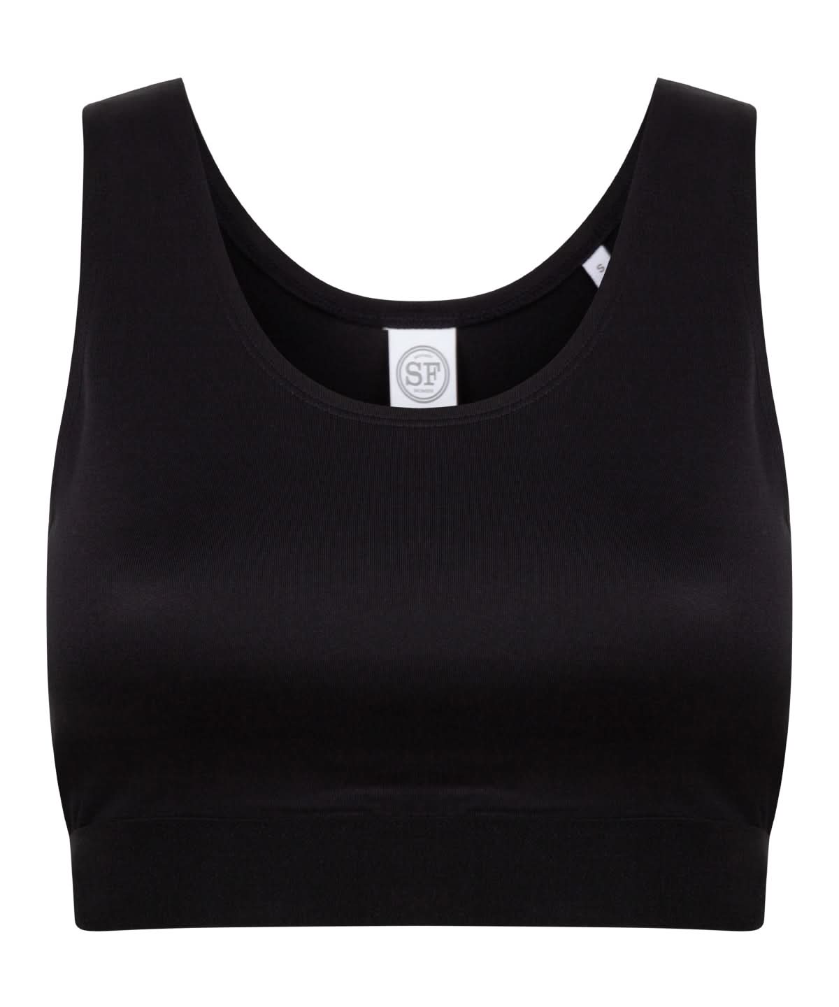 SF Womens fashion crop top SK236 - Black Black - Customisable Vest