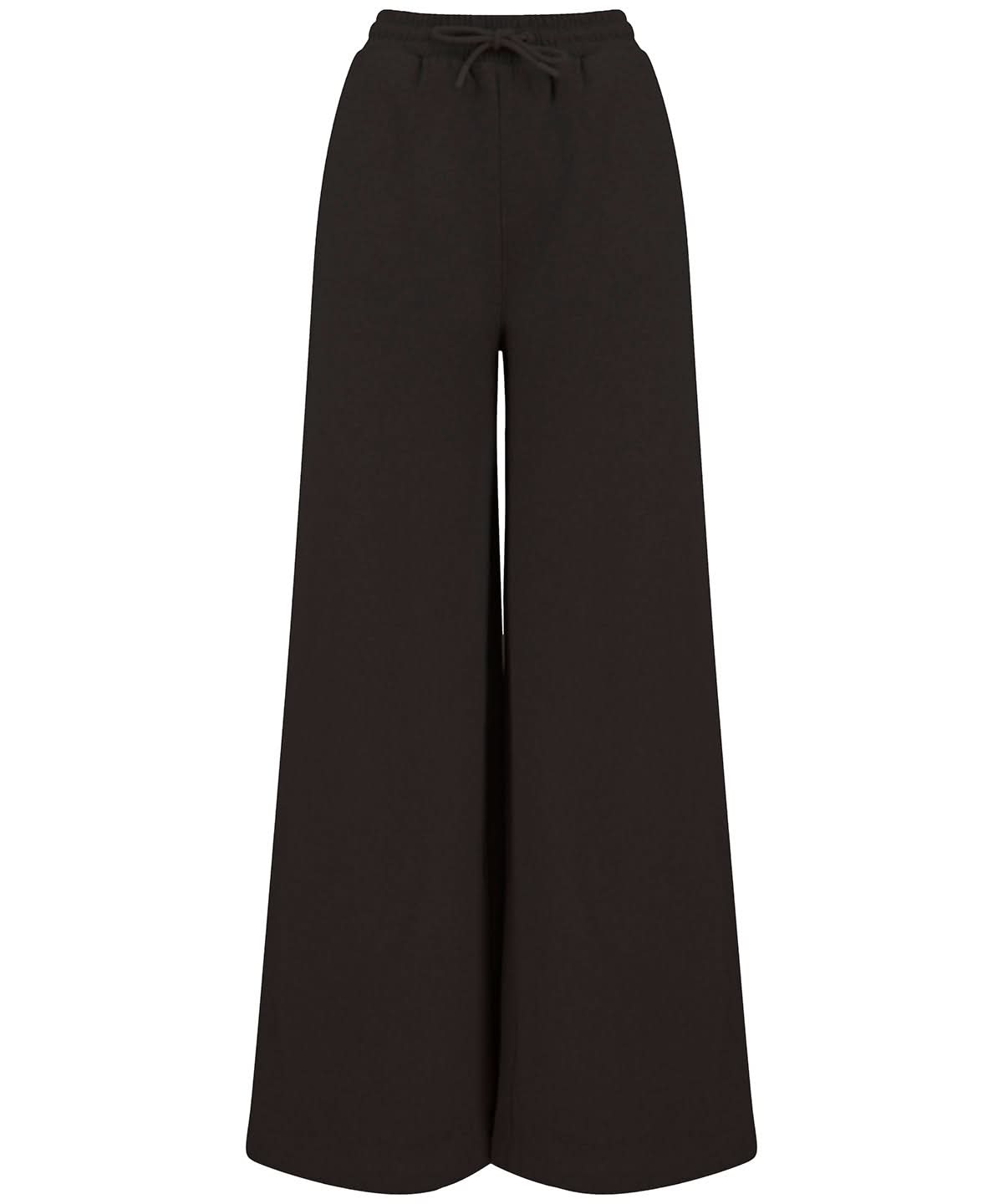 SF Womens sustainable fashion wide leg joggers SK431 - Black - Customisable Joggers