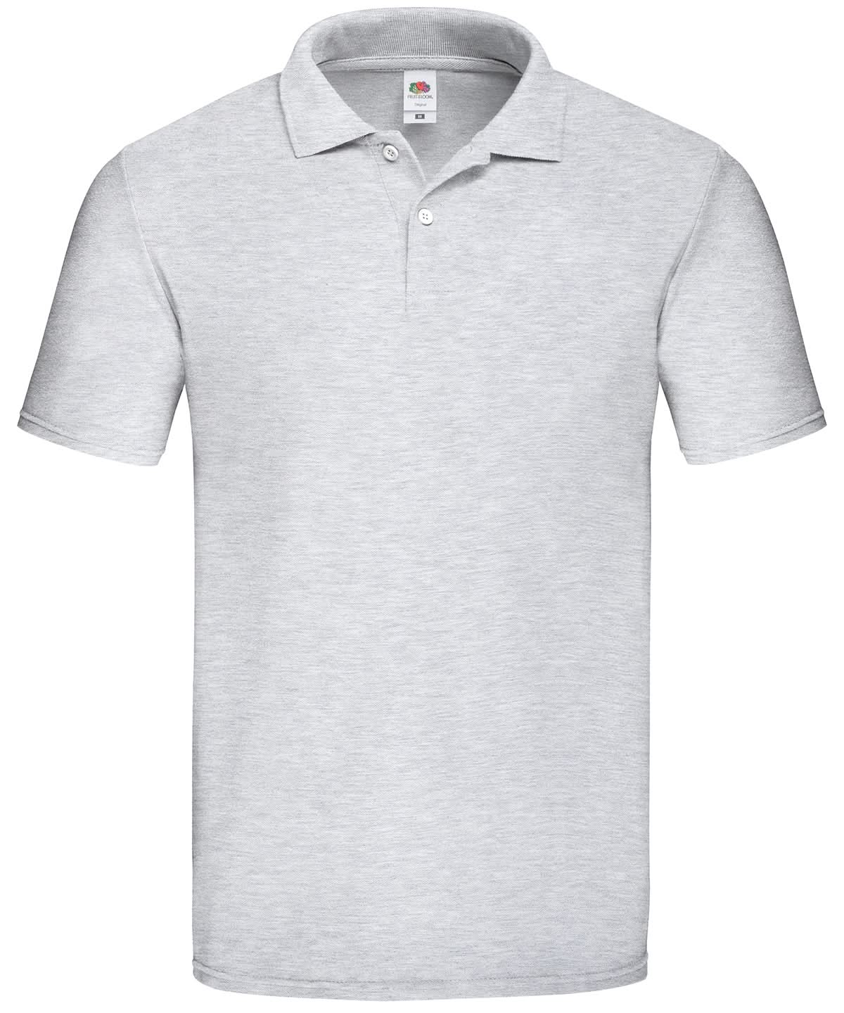 Fruit of the Loom Fruit Of The Loom Original Polo SS029 - Heather Grey - Customisable Polos