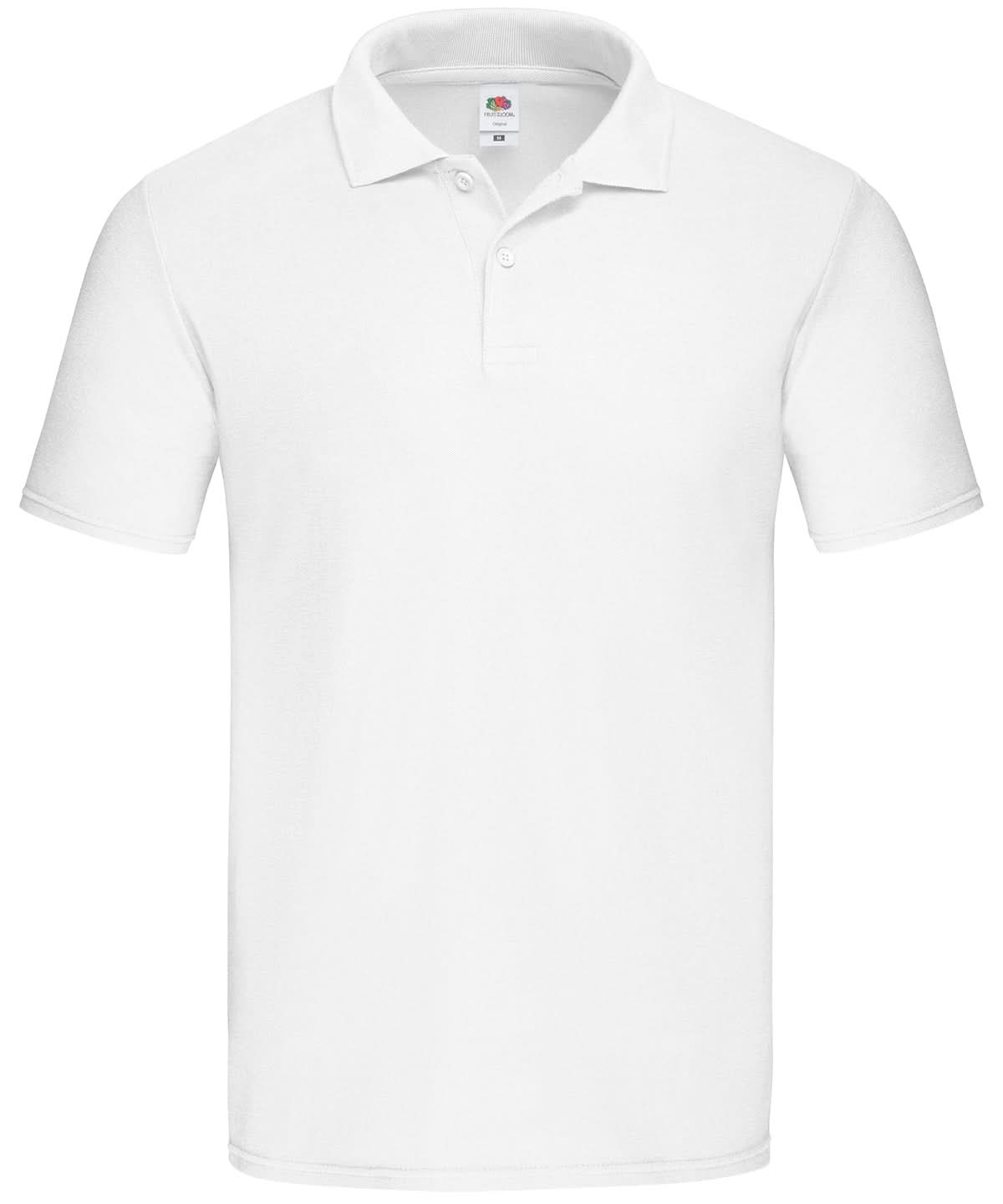 Fruit of the Loom Fruit Of The Loom Original Polo SS029 - White - Customisable Polos