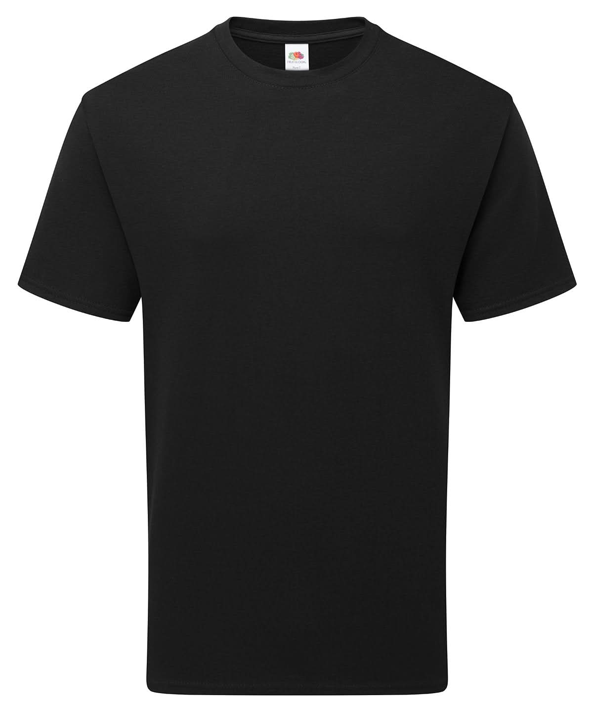 Fruit of the Loom Fruit Of The Loom Pure Cotton T SS035 - Black - Customisable T-Shirts