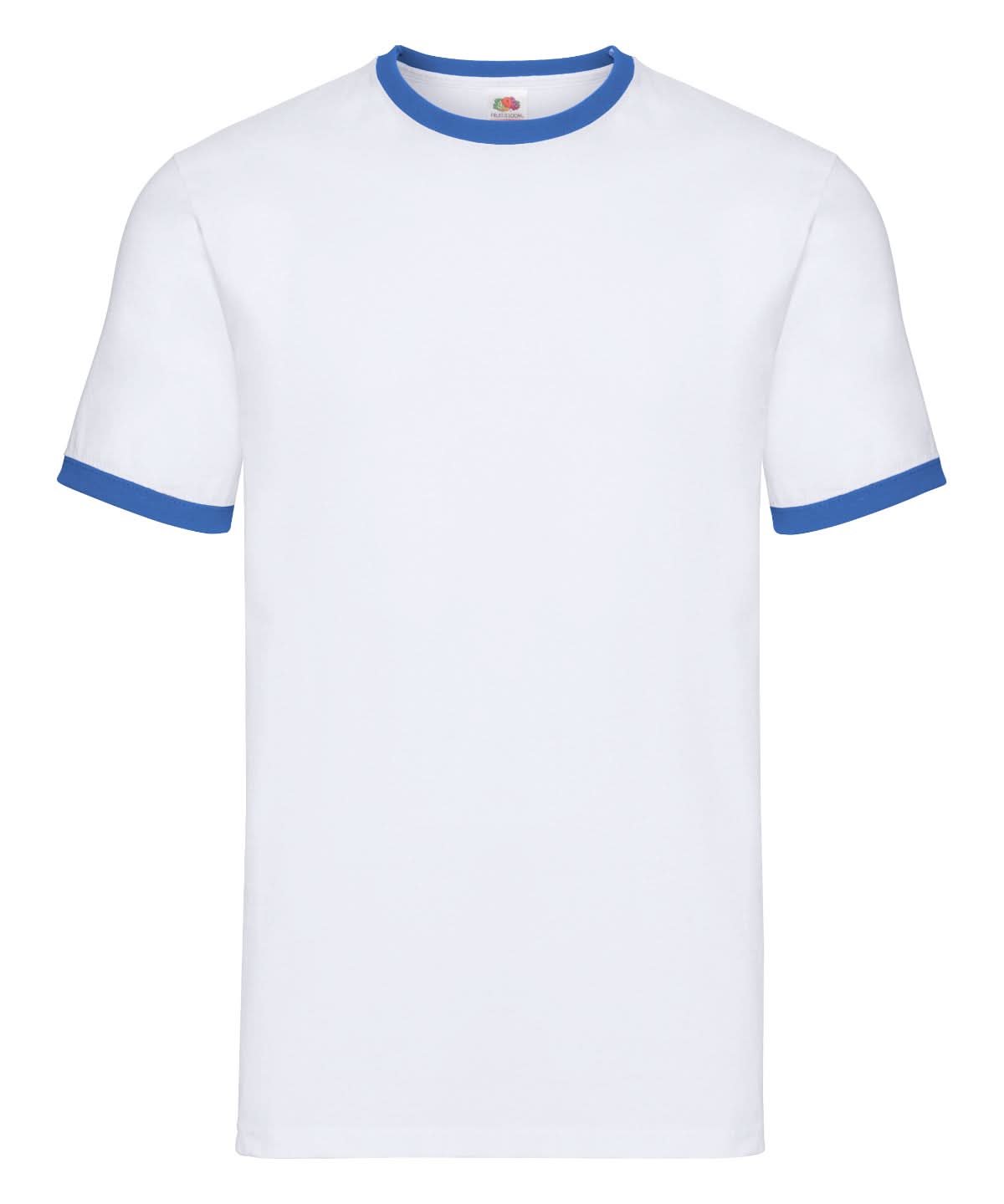 Fruit of the Loom Fruit Of The Loom Ringer T SS168 - White Royal Blue - Customisable T-Shirts