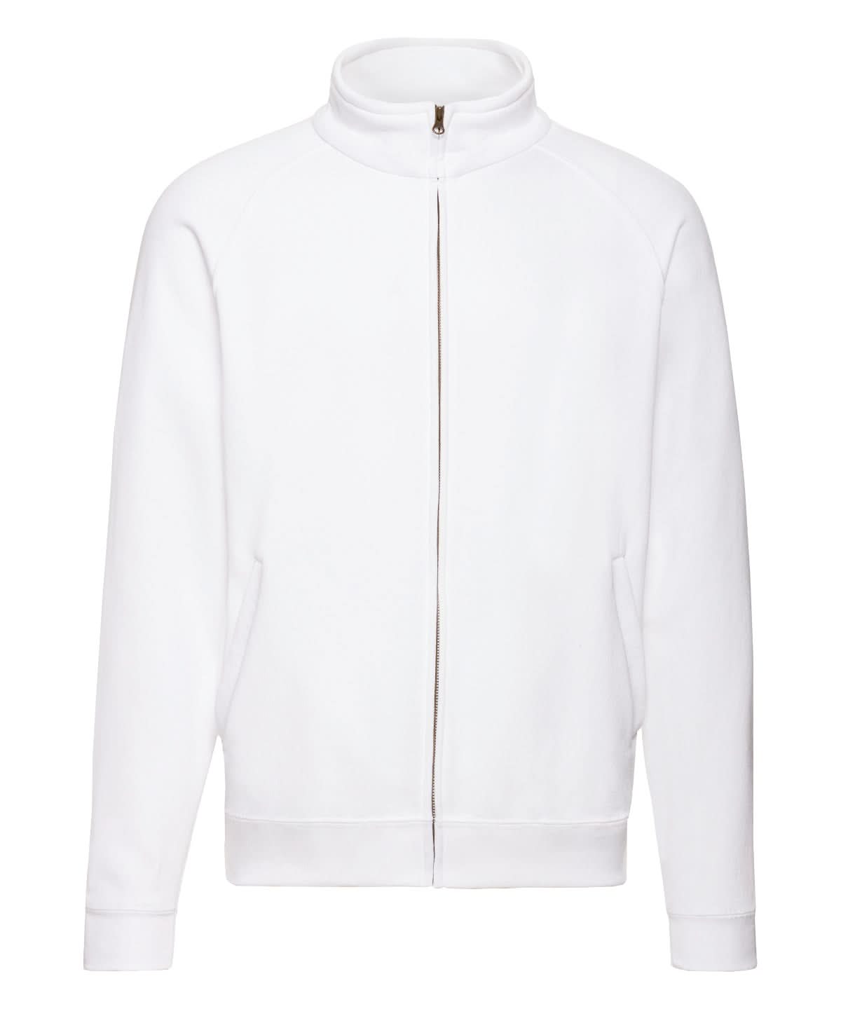 Fruit of the Loom Classic 8020 Sweatshirt Jacket ss226 - White - Customisable Jackets