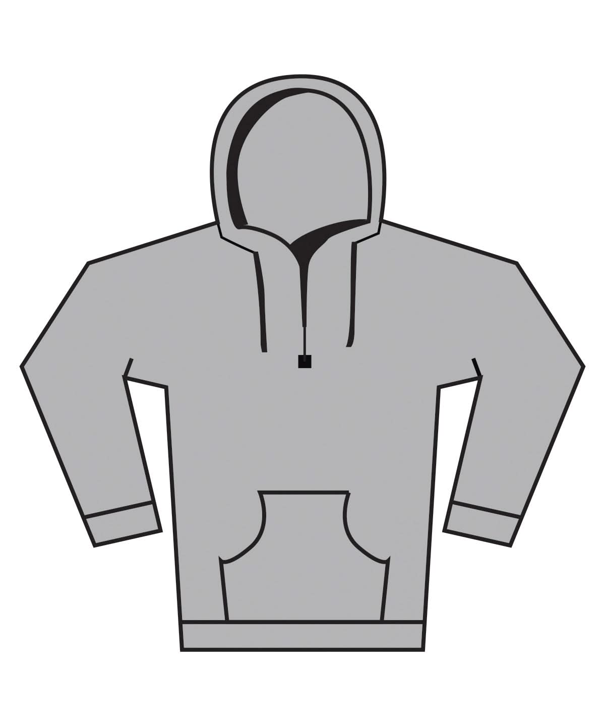 Fruit of the Loom Fruit Of The Loom Supercotton Hooded Sweatshirt SS241 - Athletic Heather - Customisable Sweatshirts
