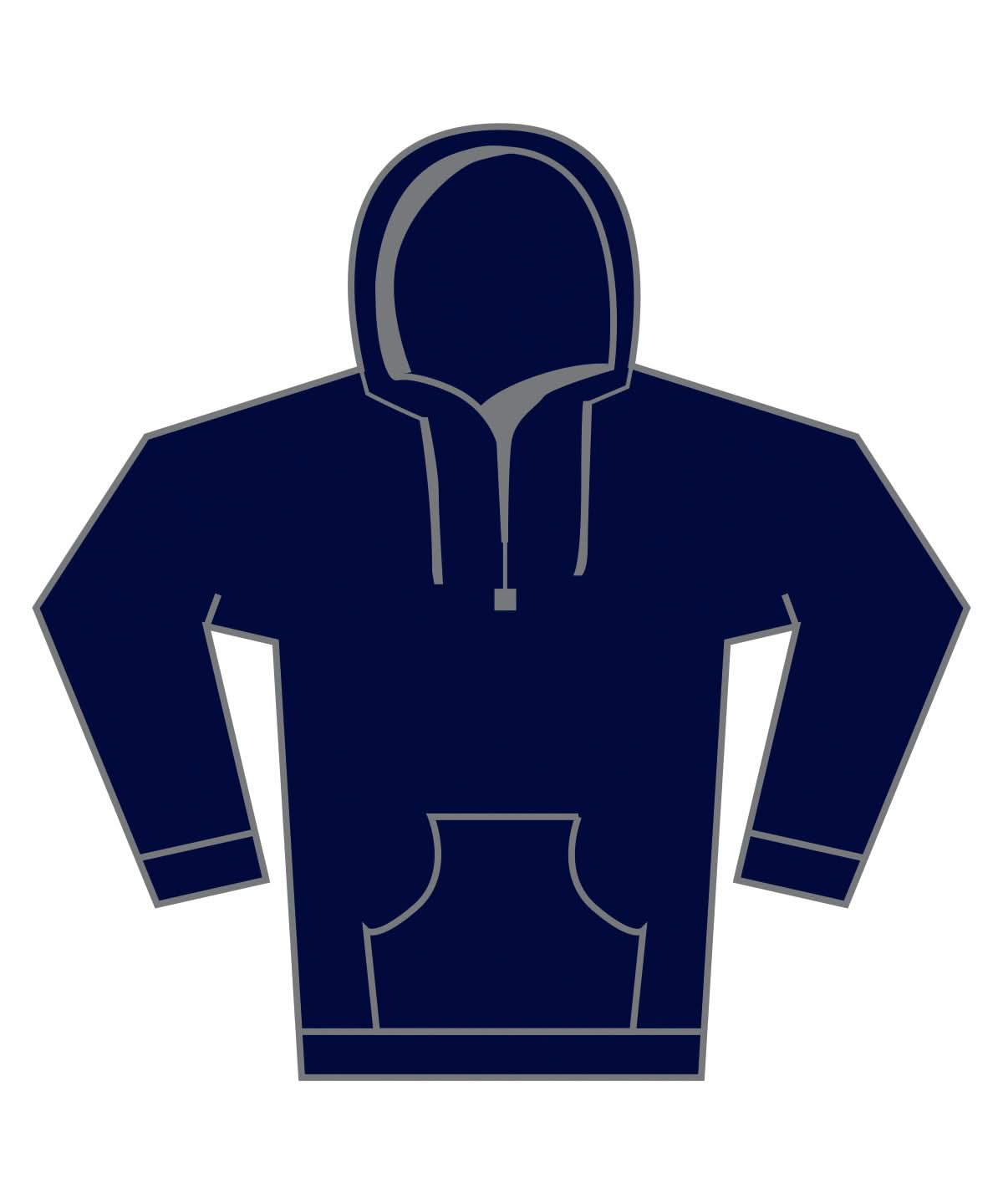 Fruit of the Loom Fruit Of The Loom Supercotton Hooded Sweatshirt SS241 - Deep Navy - Customisable Sweatshirts