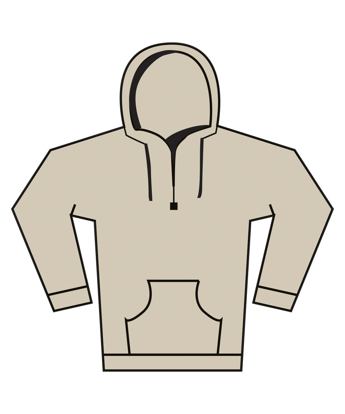 Fruit of the Loom Fruit Of The Loom Supercotton Hooded Sweatshirt SS241 - Desert Sand - Customisable Sweatshirts