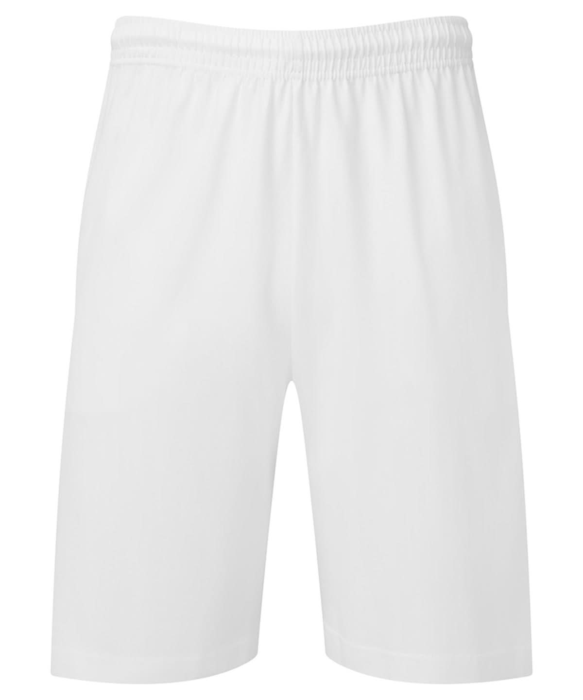 Fruit of the Loom Fruit Of The Loom Iconic 195 Jersey Shorts SS435 - White - Customisable Shorts