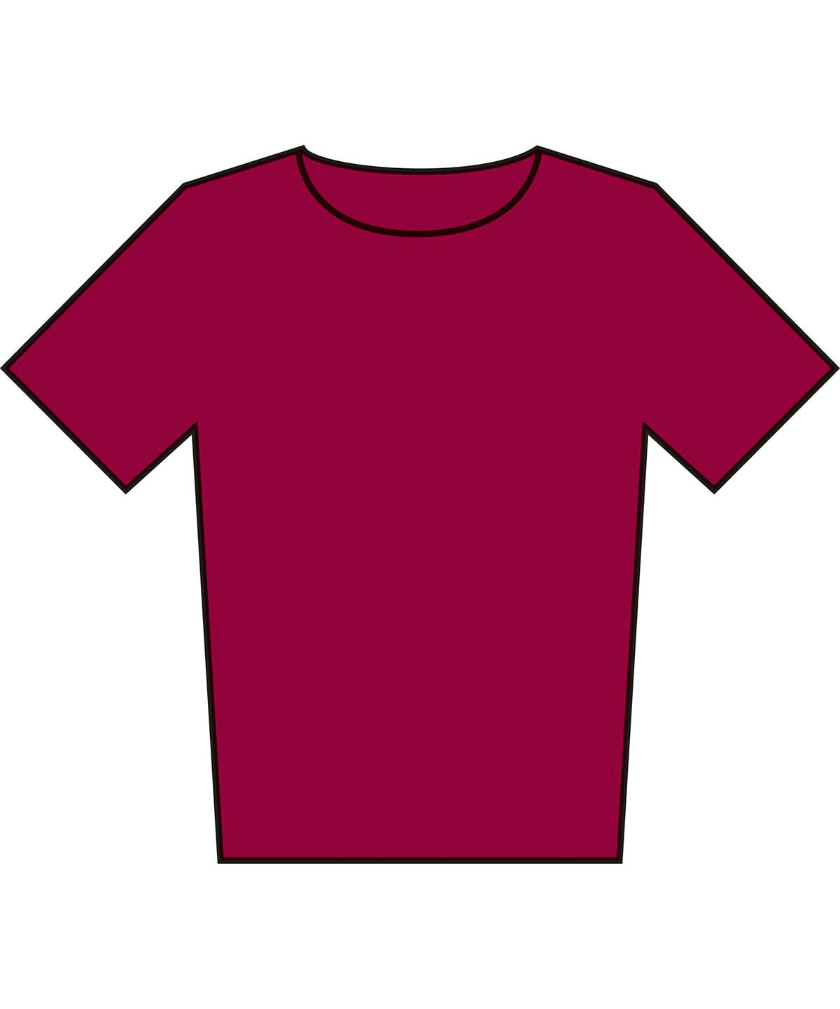 Fruit of the Loom Fruit Of The Loom Kids Iconic 195 T SS436 - Cranberry - Customisable T-Shirts