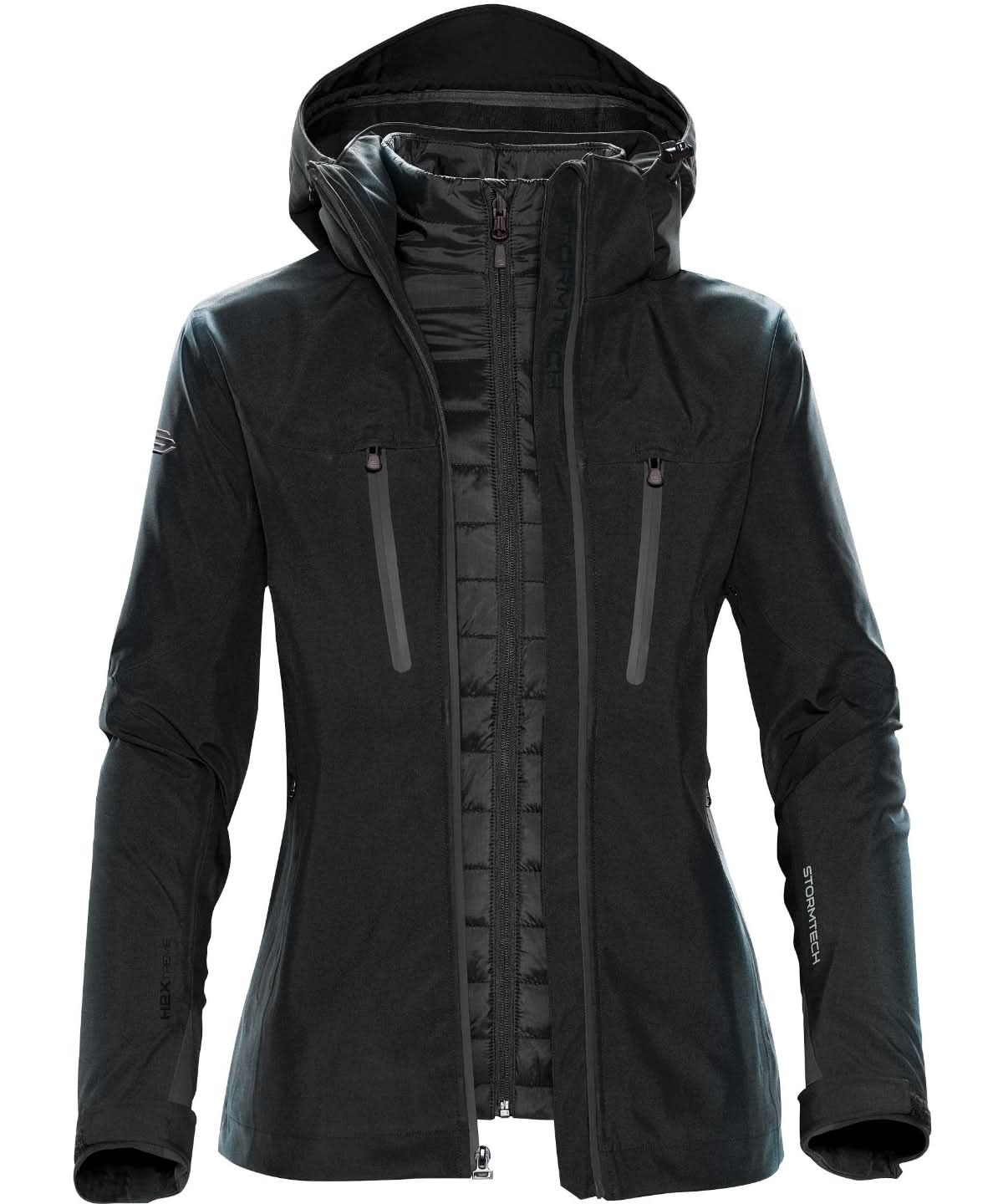 Stormtech WomenS Matrix System Jacket ST194 - Black Carbon - Customisable Jackets