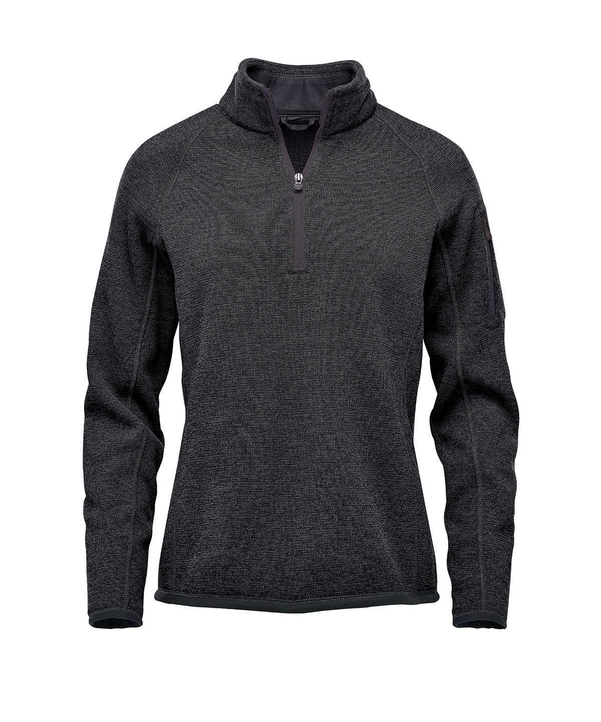 Stormtech WomenS Avalante Zip Fleece ST209 - Black Heather - Customisable Fleece