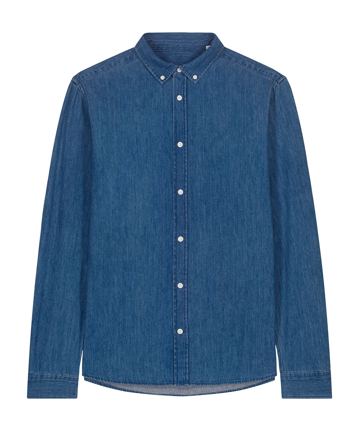 Stanley/Stella Stanley denim shirt STWM967 SX267 - Mid Wash - Customisable T-Shirts