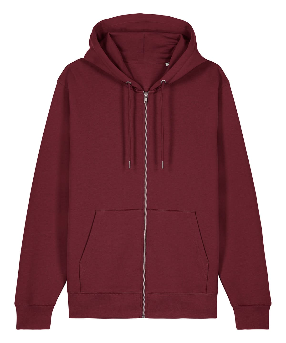 Stanley/Stella Unisex Cultivator 20 Iconic Zip Thru Hoodie Sweatshirt STSU179 Burgundy SX712 - Burgundy - Customisable Hoodies