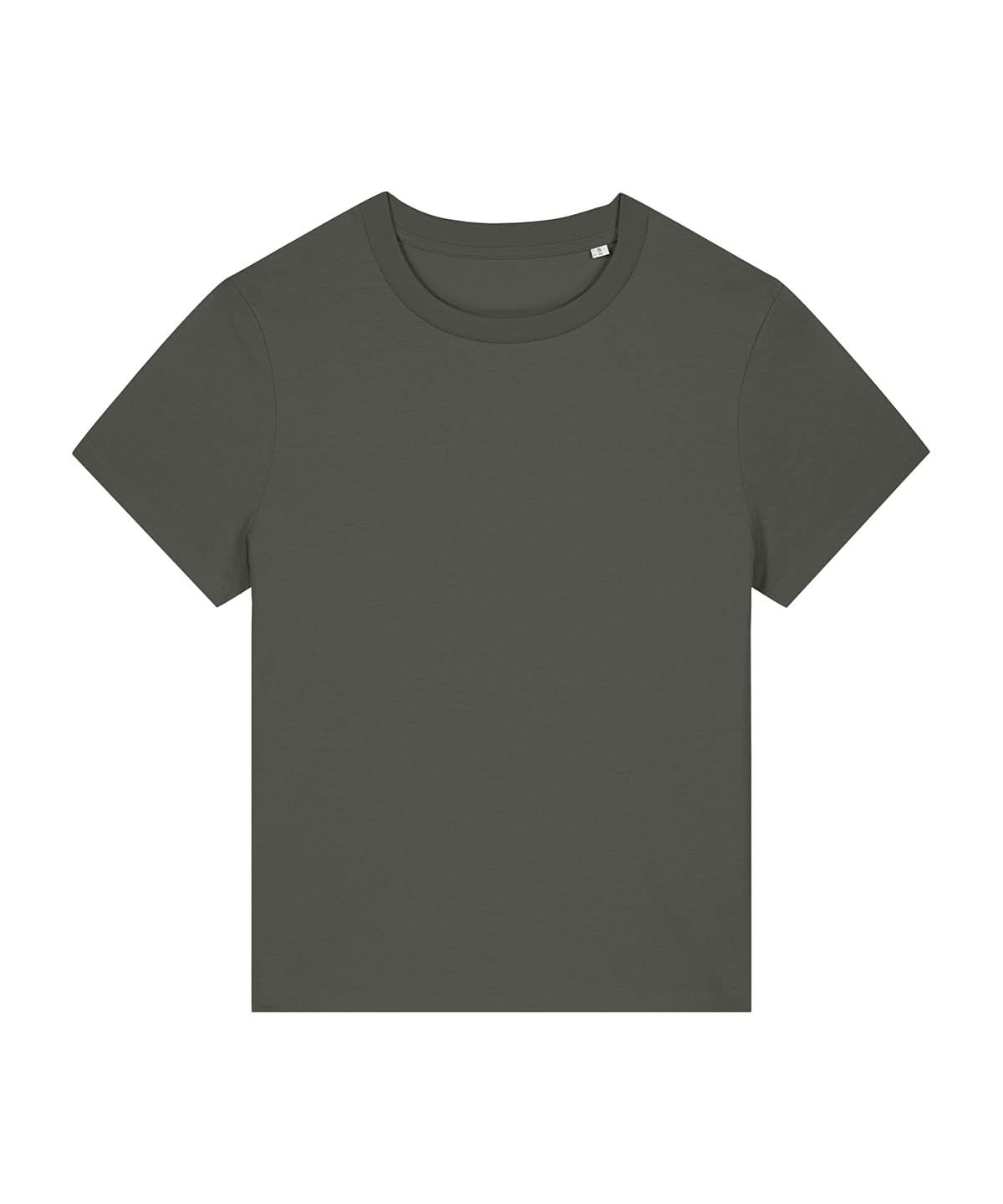 Stanley/Stella Womens Stella Muser Iconic T Shirt STTW172 Khaki SX768 - Khaki - Customisable T-Shirts