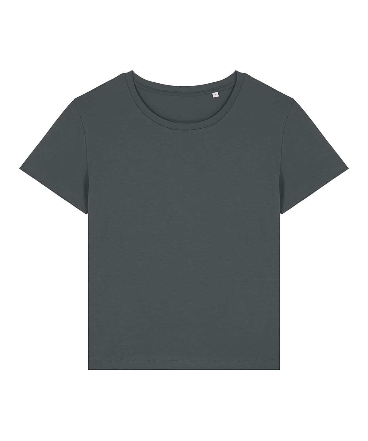 Stanley/Stella Womens Stella Serena Iconic Mid Light T Shirt STTW173 Anthracite SX781 - Anthracite - Customisable T-Shirts