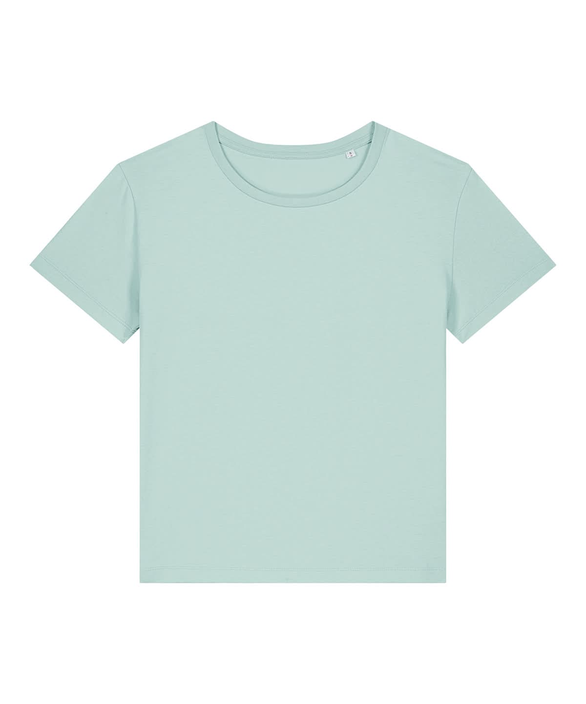 Stanley/Stella Womens Stella Serena Iconic Mid Light T Shirt STTW173 Caribbean Blue SX781 - Caribbean Blue - Customisable T-Shirts