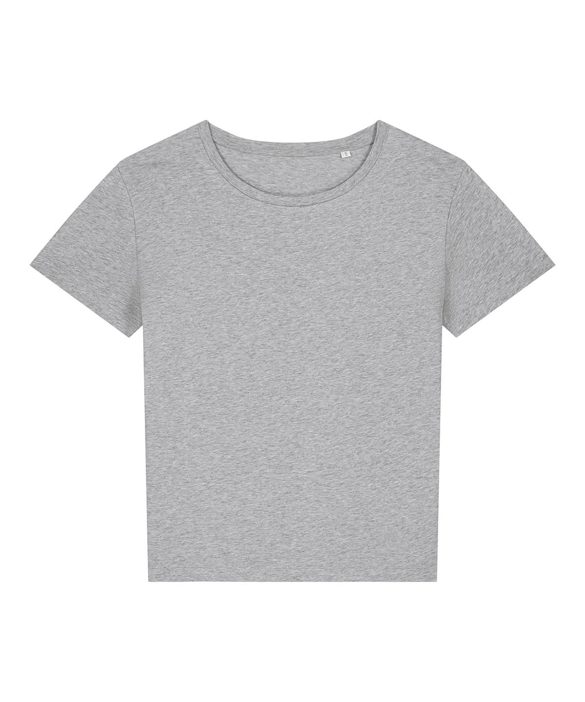 Stanley/Stella Womens Stella Serena Iconic Mid Light T Shirt STTW173 Heather Grey SX781 - Heather Grey - Customisable T-Shirts