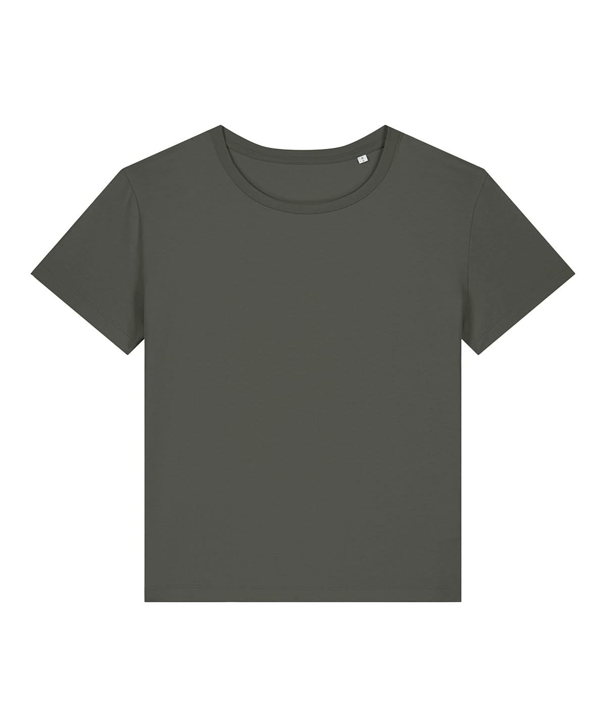 Stanley/Stella Womens Stella Serena Iconic Mid Light T Shirt STTW173 Khaki SX781 - Khaki - Customisable T-Shirts