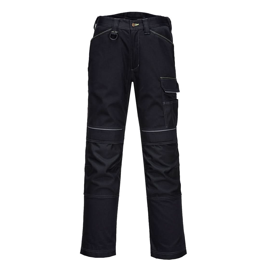 Portwest Pw3 Work Trousers T601 - Black Short - Customisable Trousers