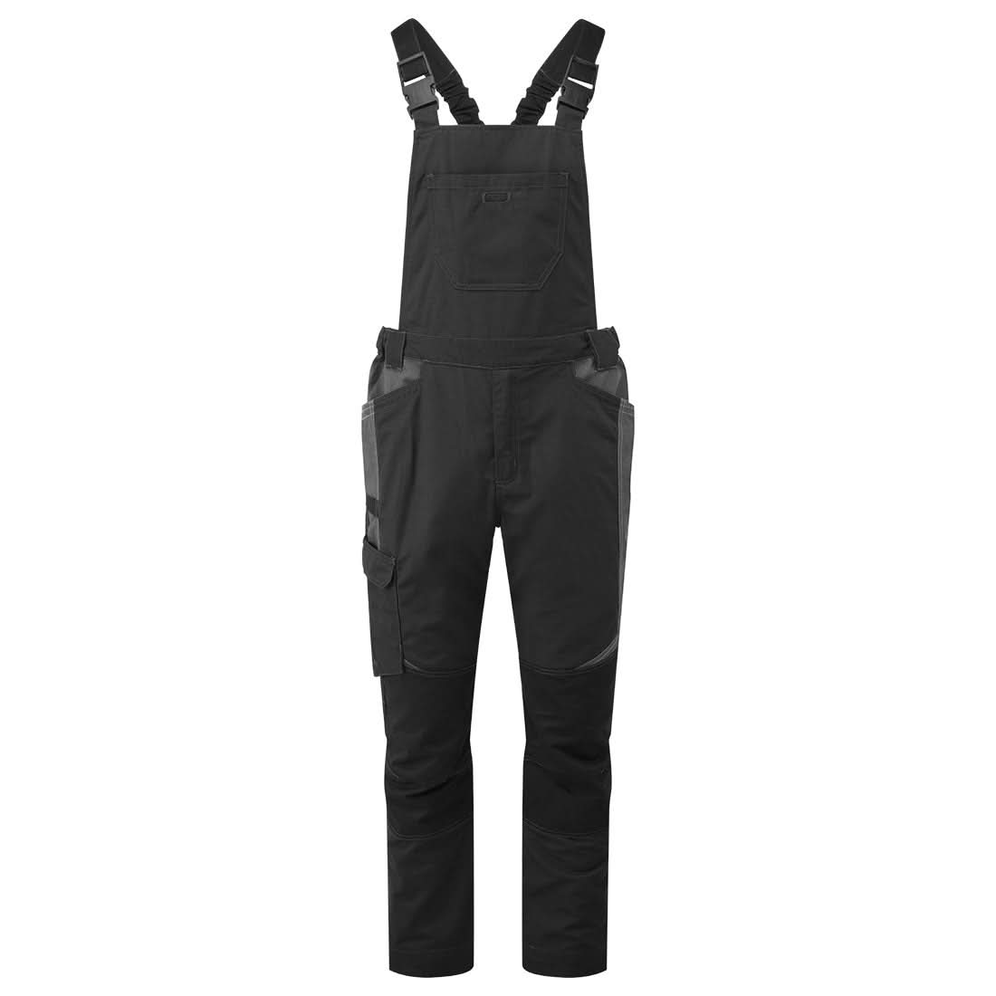 Portwest Wx3 Industrial Wash Bib And Brace T746 - Black - Customisable Coveralls