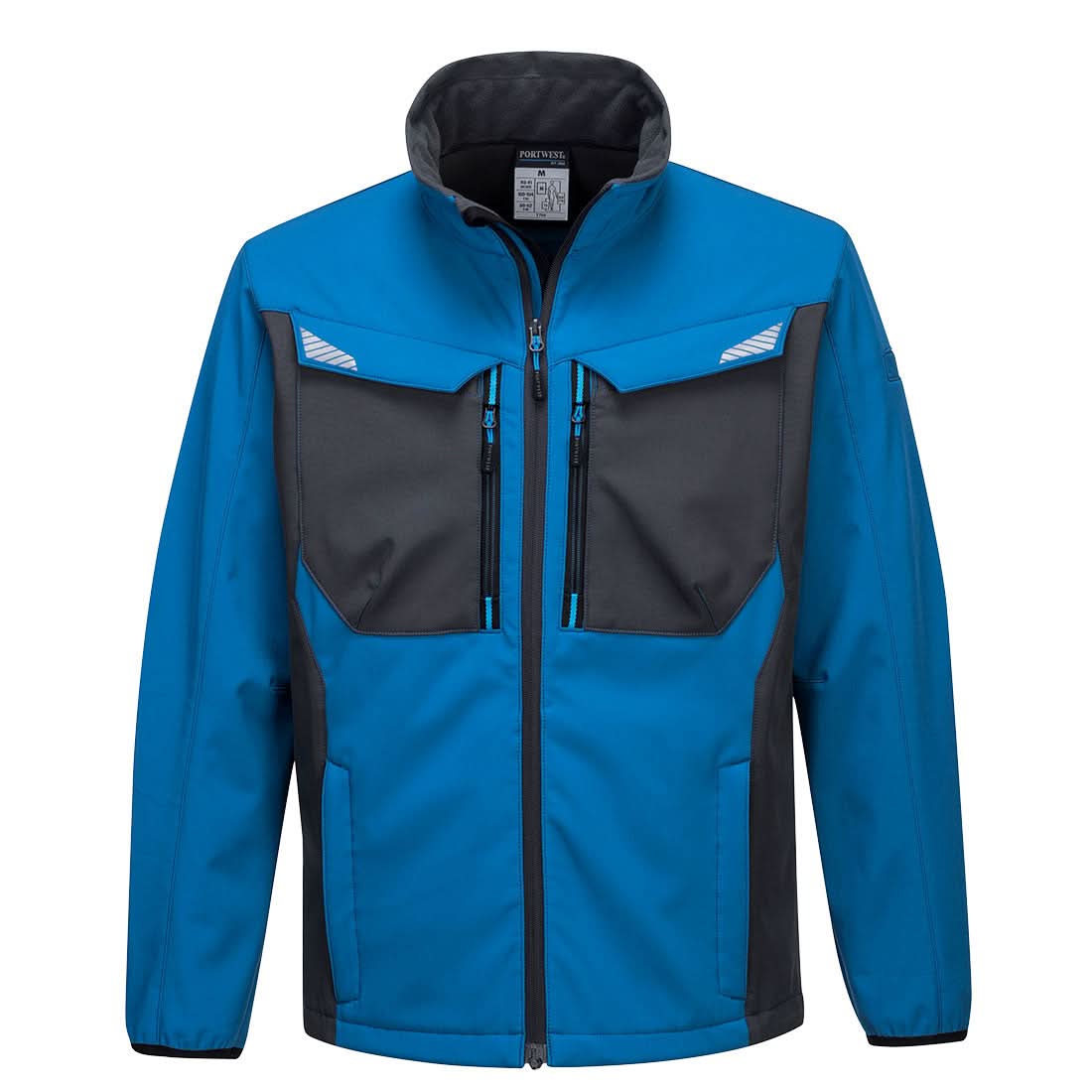 Portwest Wx3 Softshell 3L T750 - Persian Blue - Customisable Jackets