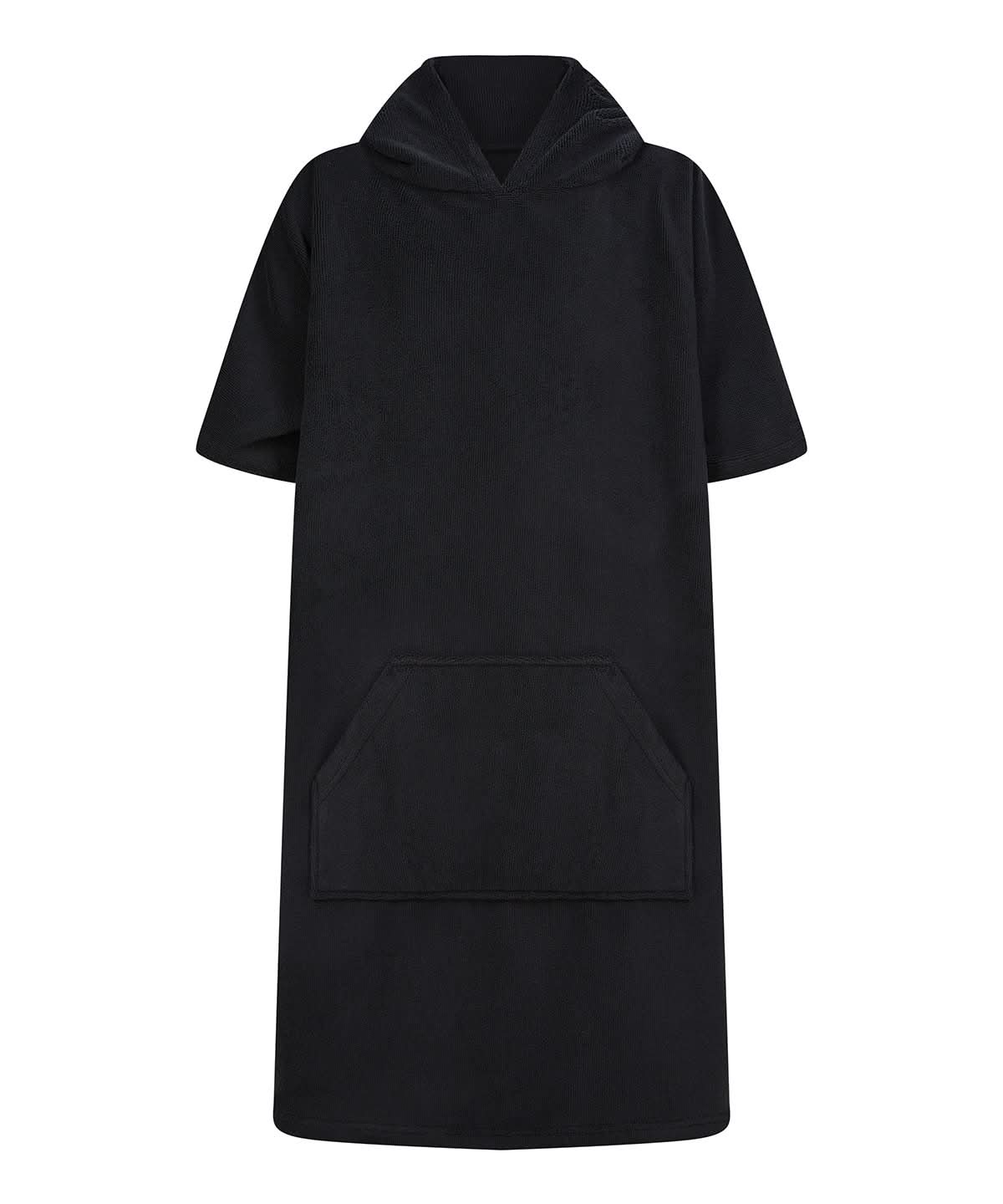 Towel City Kids poncho TC811 - Black - Customisable Robes