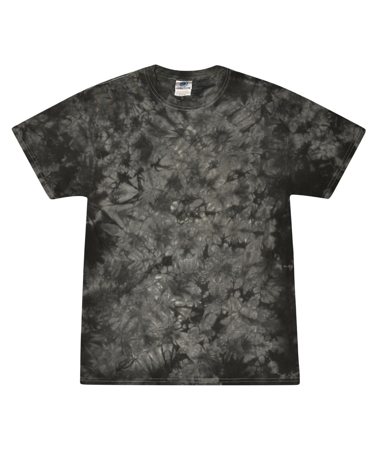 Colortone Tie Dye Shirt Crystal Black TD02M - Crystal Black - Customisable T-Shirts