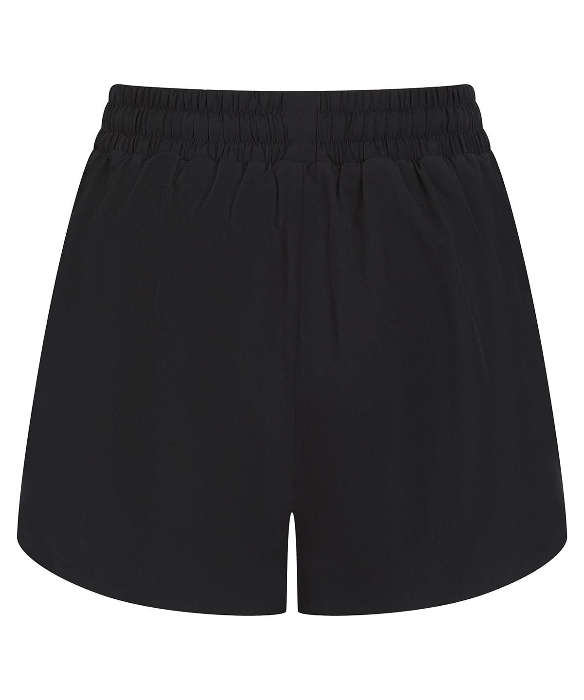 Tombo WomenS Double Layer Sports Shorts TL616 - Black Black - Customisable Shorts