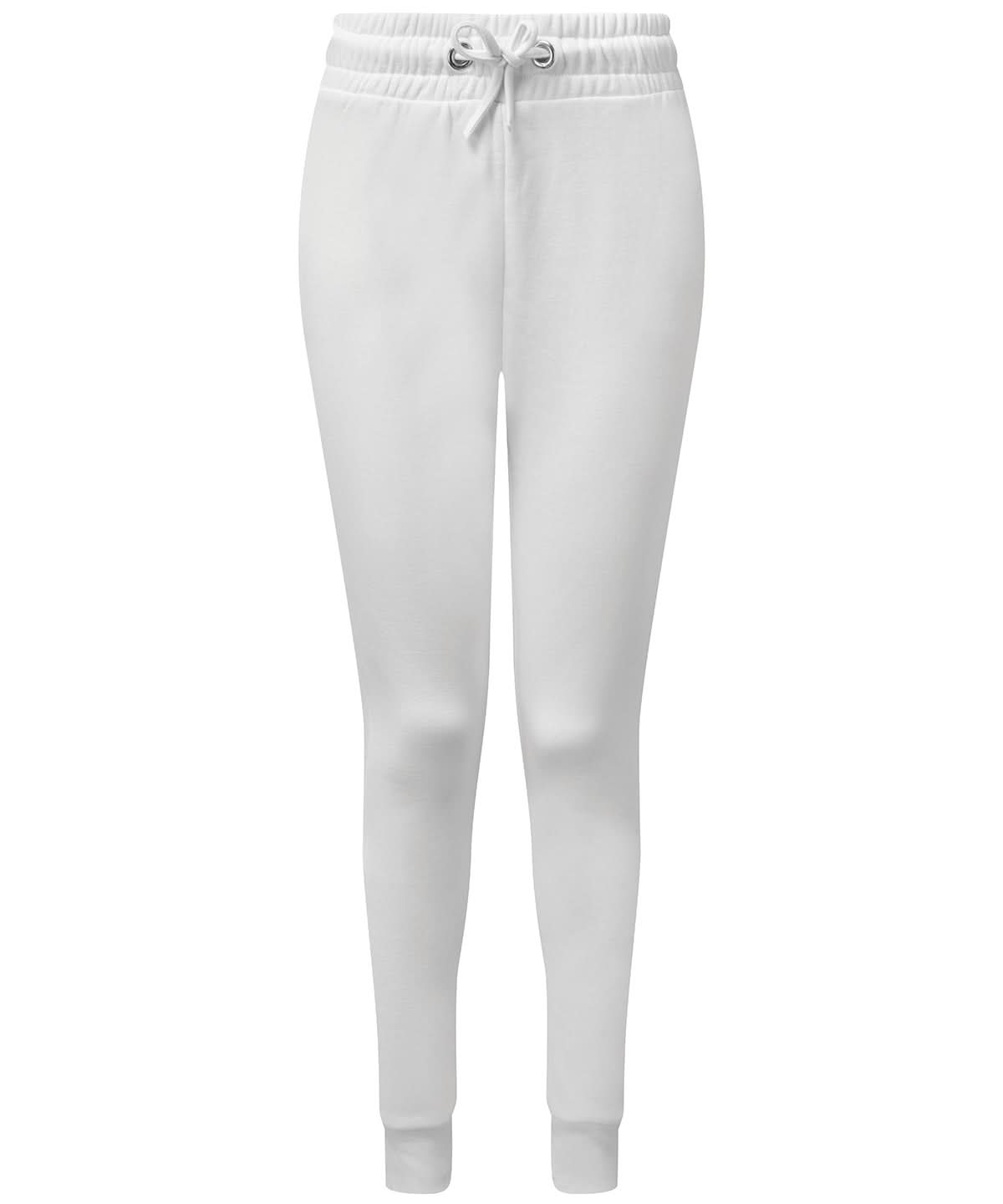 TriDri Tridri WomenS Fitted Joggers TR055 - White - Customisable Joggers