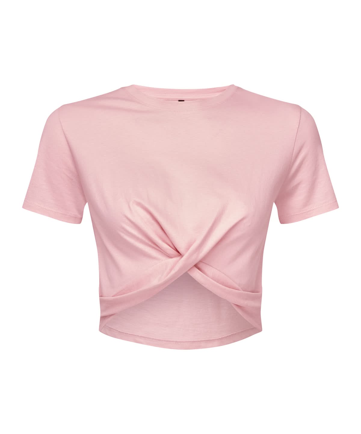 TriDri Tridri WomenS Twist Crop Top TR068 - Light Pink - Customisable T-Shirts