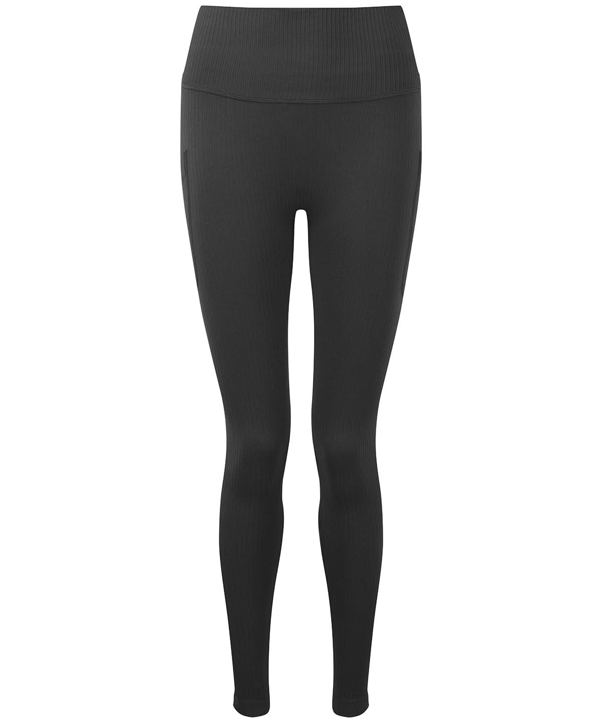 TriDri Tridri WomenS Ribbed Seamless 3D Fit Multi Sport Leggings TR211 - Charcoal - Customisable Leggings