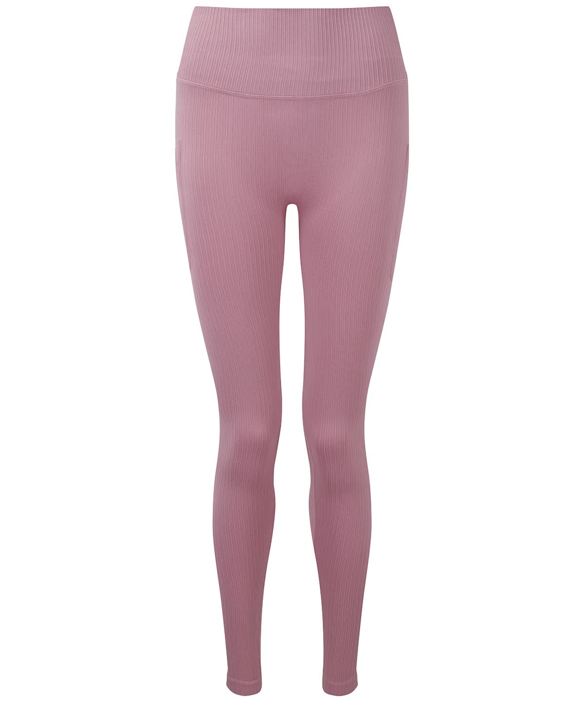 TriDri Tridri WomenS Ribbed Seamless 3D Fit Multi Sport Leggings TR211 - Mauve - Customisable Leggings