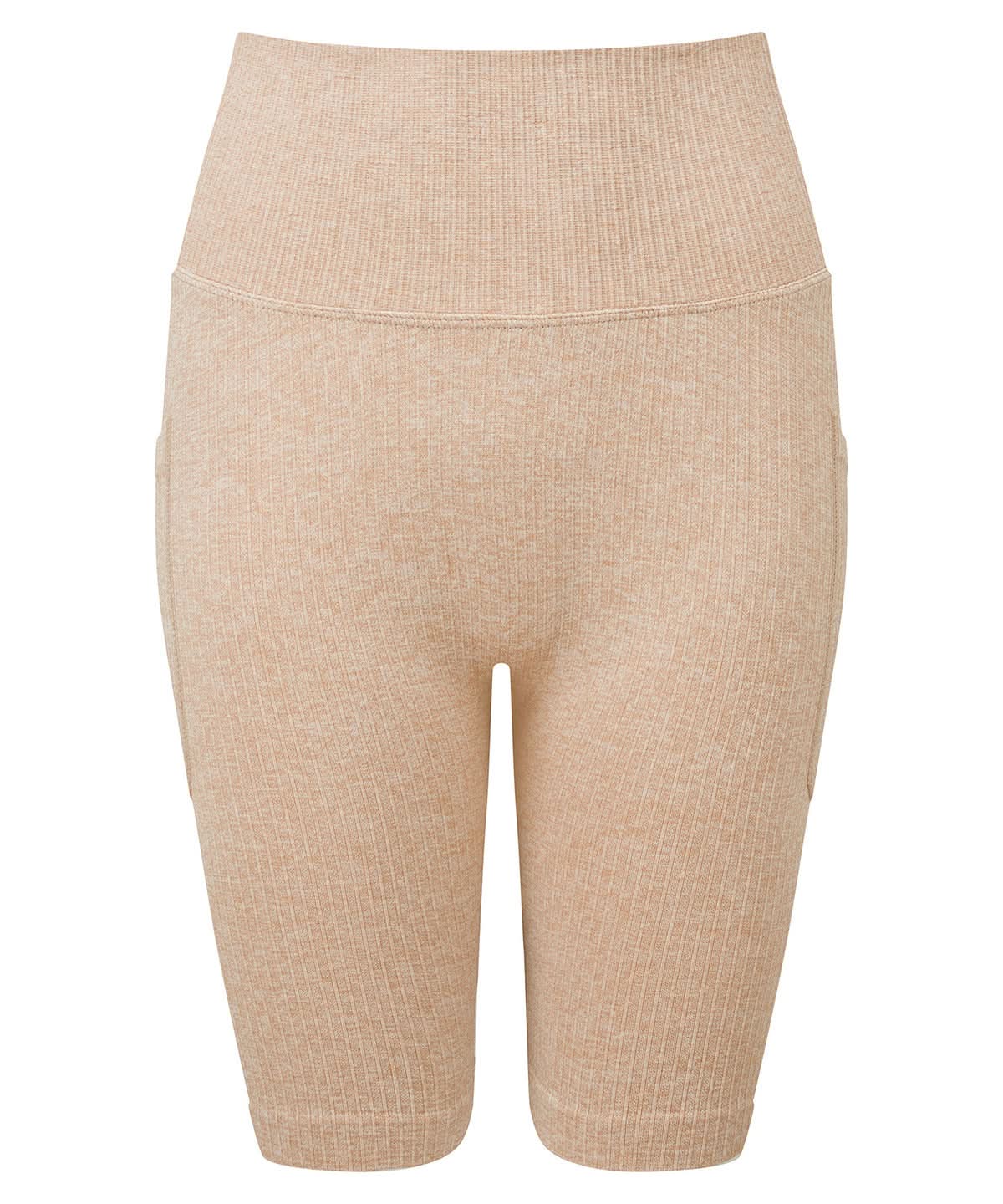 TriDri Tridri WomenS Ribbed Seamless 3D Fit Cycle Shorts TR225 - Nude Melange - Customisable Shorts