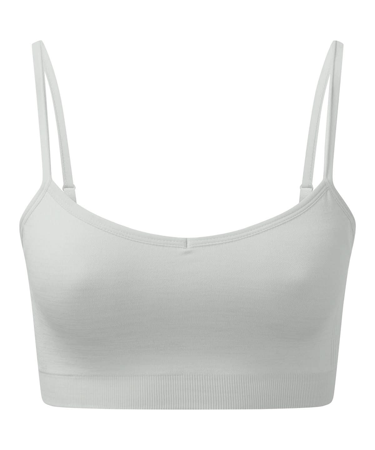 TriDri Tridri WomenS Recycled Seamless 3D Fit Multi Sport Flex Bra TR510 - Cool Grey Melange - Customisable Bras