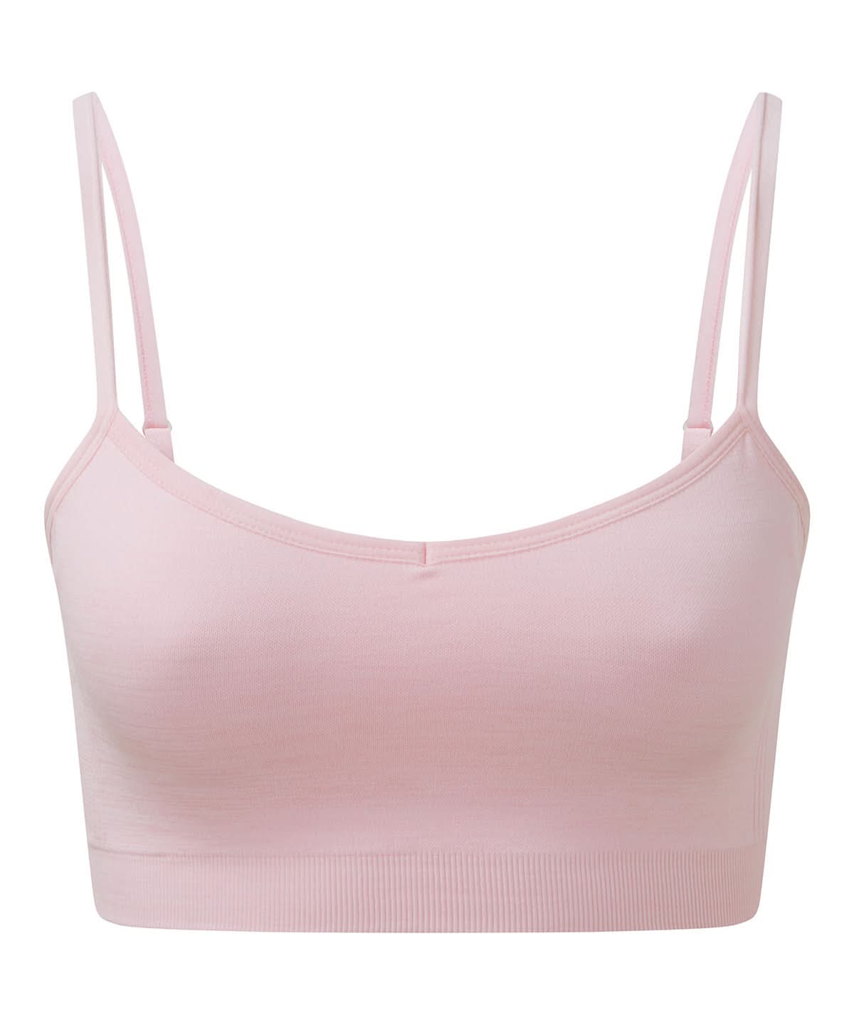 TriDri Tridri WomenS Recycled Seamless 3D Fit Multi Sport Flex Bra TR510 - Light Pink Melange - Customisable Bras