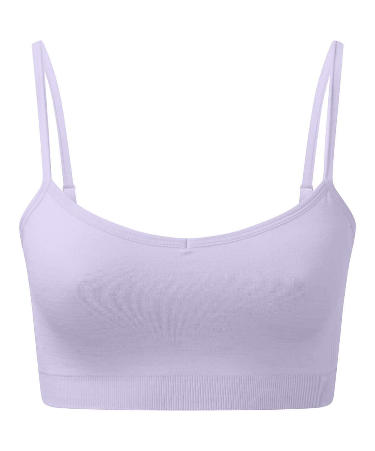 TriDri Tridri WomenS Recycled Seamless 3D Fit Multi Sport Flex Bra TR510 - Lilac Melange - Customisable Bras