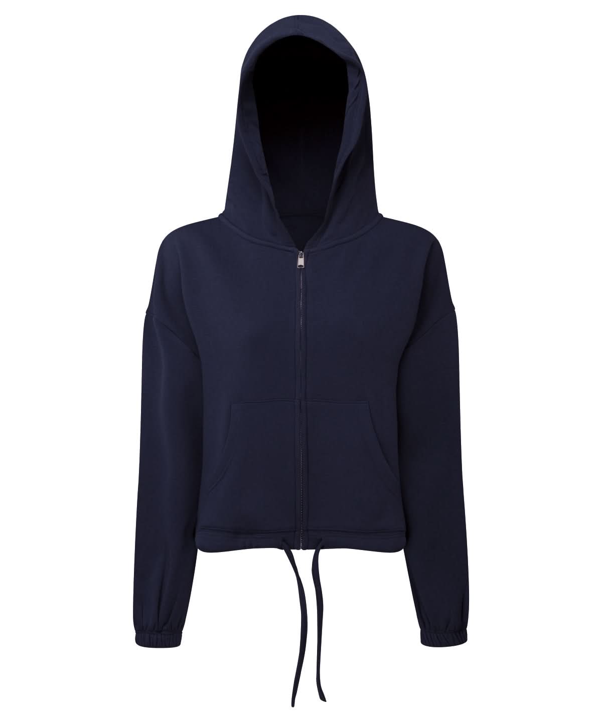 TriDri Tridri WomenS Recycled Drawstring Full Zip Hoodie TR601 - Navy - Customisable Hoodies