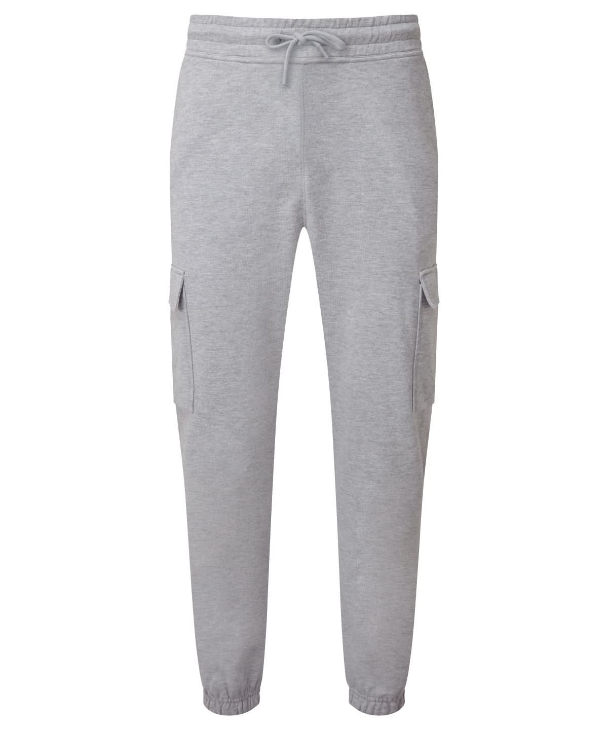 TriDri Tridri Unisex Cargo Recycled Joggers TR604 - Heather Grey - Customisable Joggers